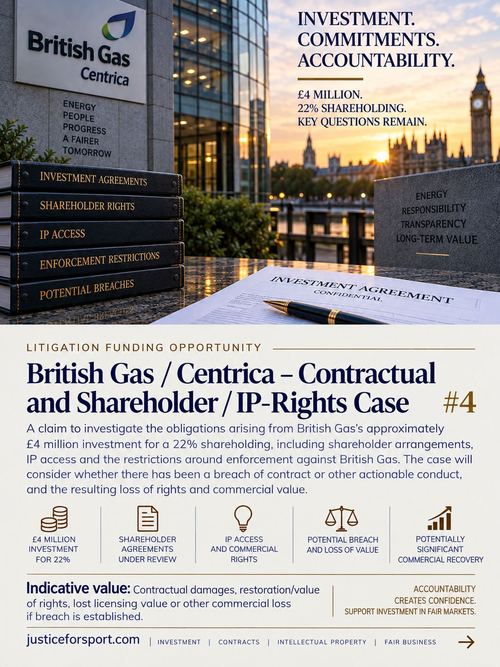 British Gas Patent Matters poster