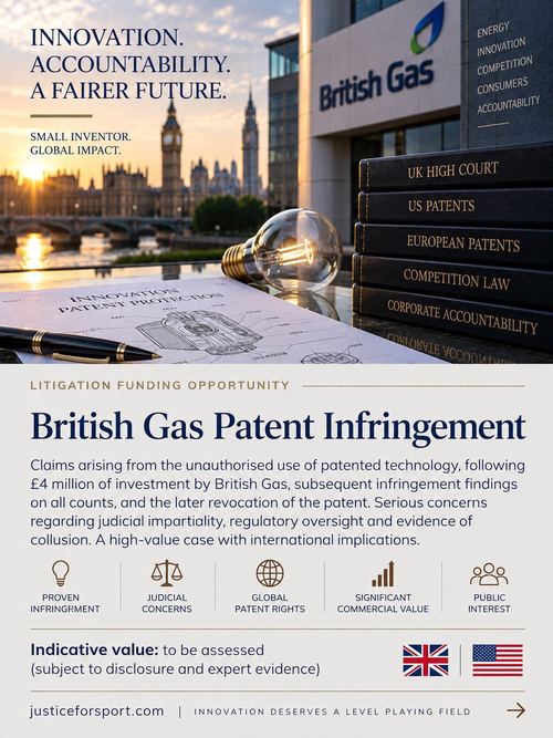 British Gas Patent Matters poster