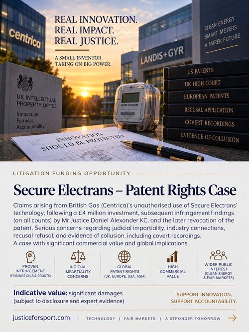 British Gas Patent Matters poster