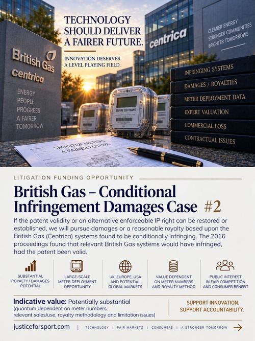 British Gas Patent Matters poster